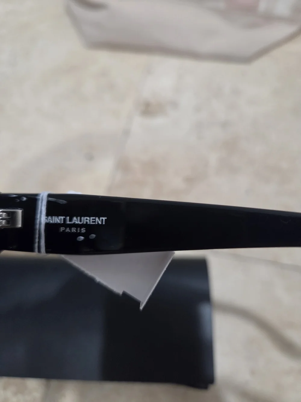 Saint Laurent Black  Sunglasses -56mm Square Sunglasses - Authentic